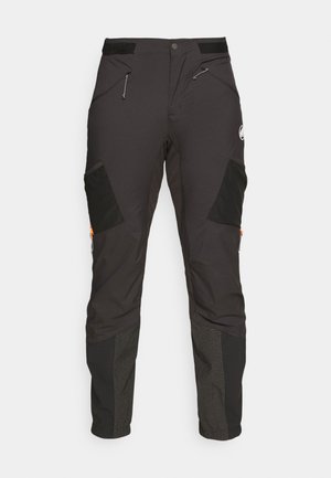 AENERGY IN HYBRID  - Outdoor trousers - black/vibrant orange