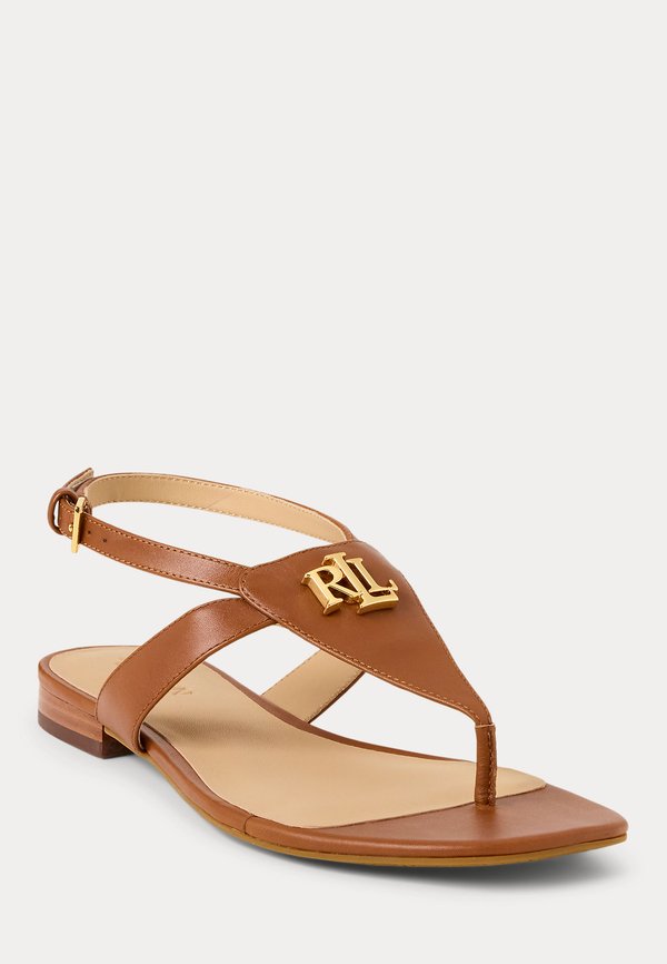 EVERLEY CALFSKIN SANDAL - T-bar sandals - lauren tan4
