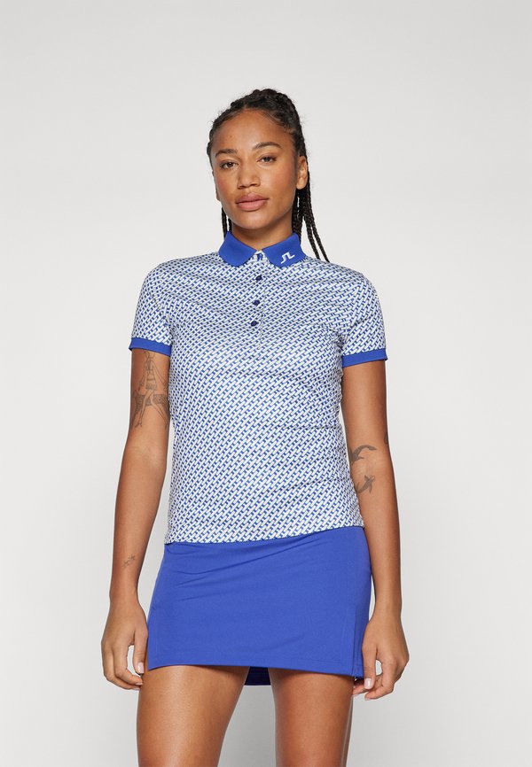 TOUR TECH PRINT - Polo shirt - moonbeam