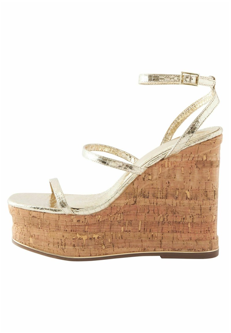 Next FOREVER COMFORT® CORK HIGH PLATFORM WEDGES Sandales compensées