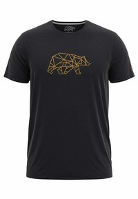 FINNSON MIT BRUSTLOGO - T-shirt con stampa - black