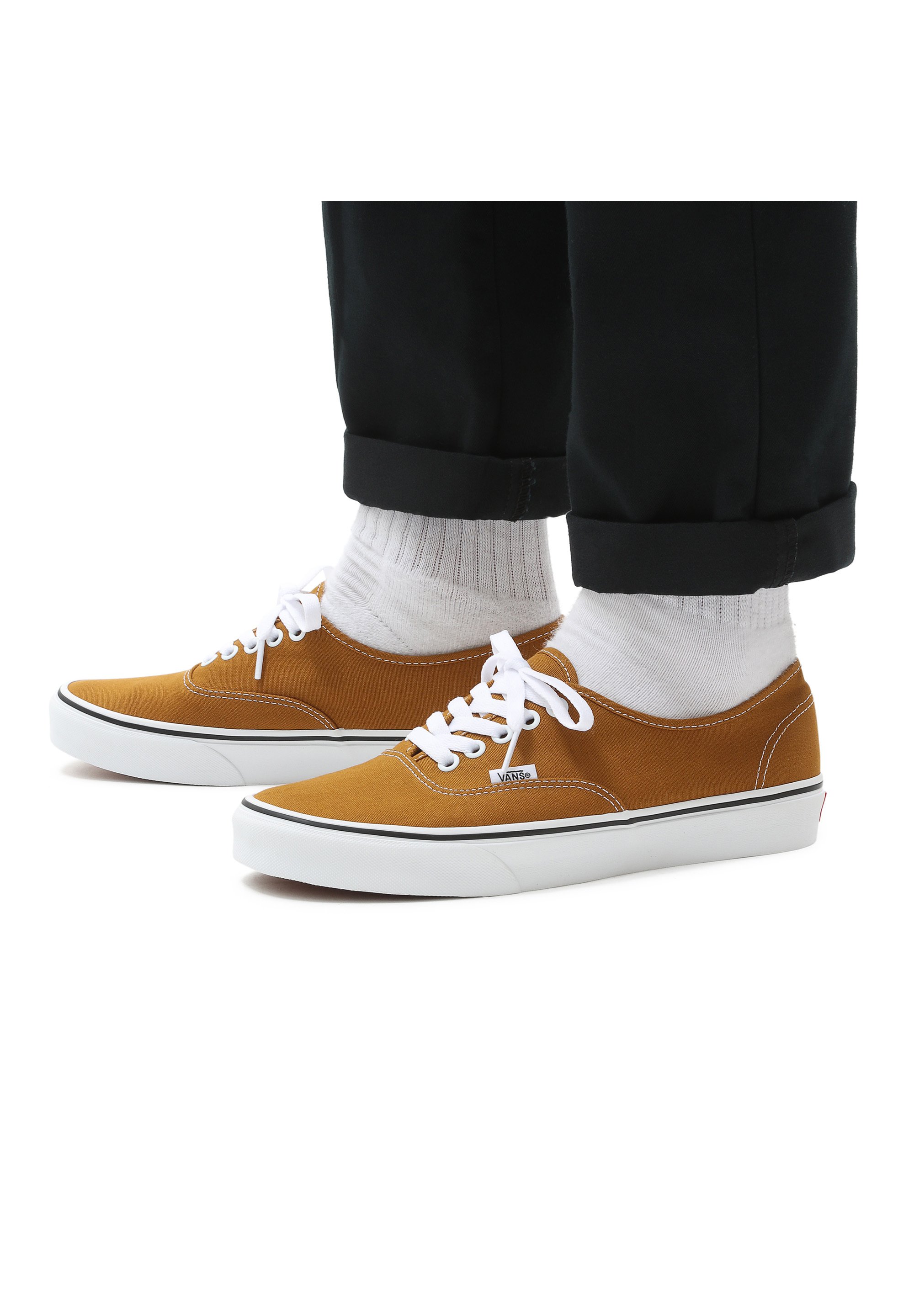 vans brown and white