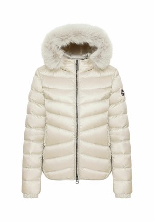 Colmar Originals, COLMAR ORIGINALS DOWN JACKET WITH FAUX FUR HOOD - Down jacket - off white