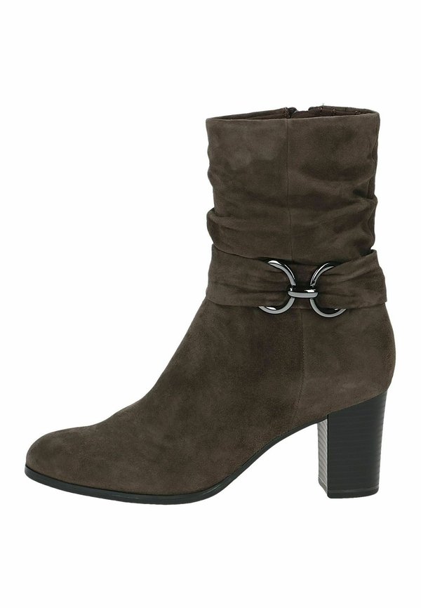 Cowboy-/Bikerstiefelette - stone suede