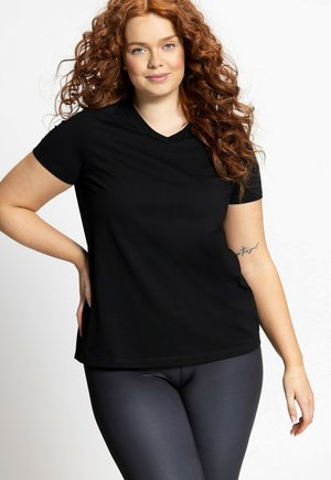 Ulla Popken T-Shirt basic - black