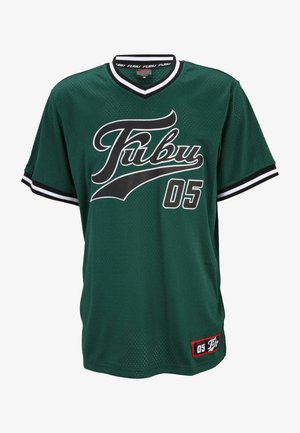 FUBU VARSITY - Nyomott mintás póló - dark green