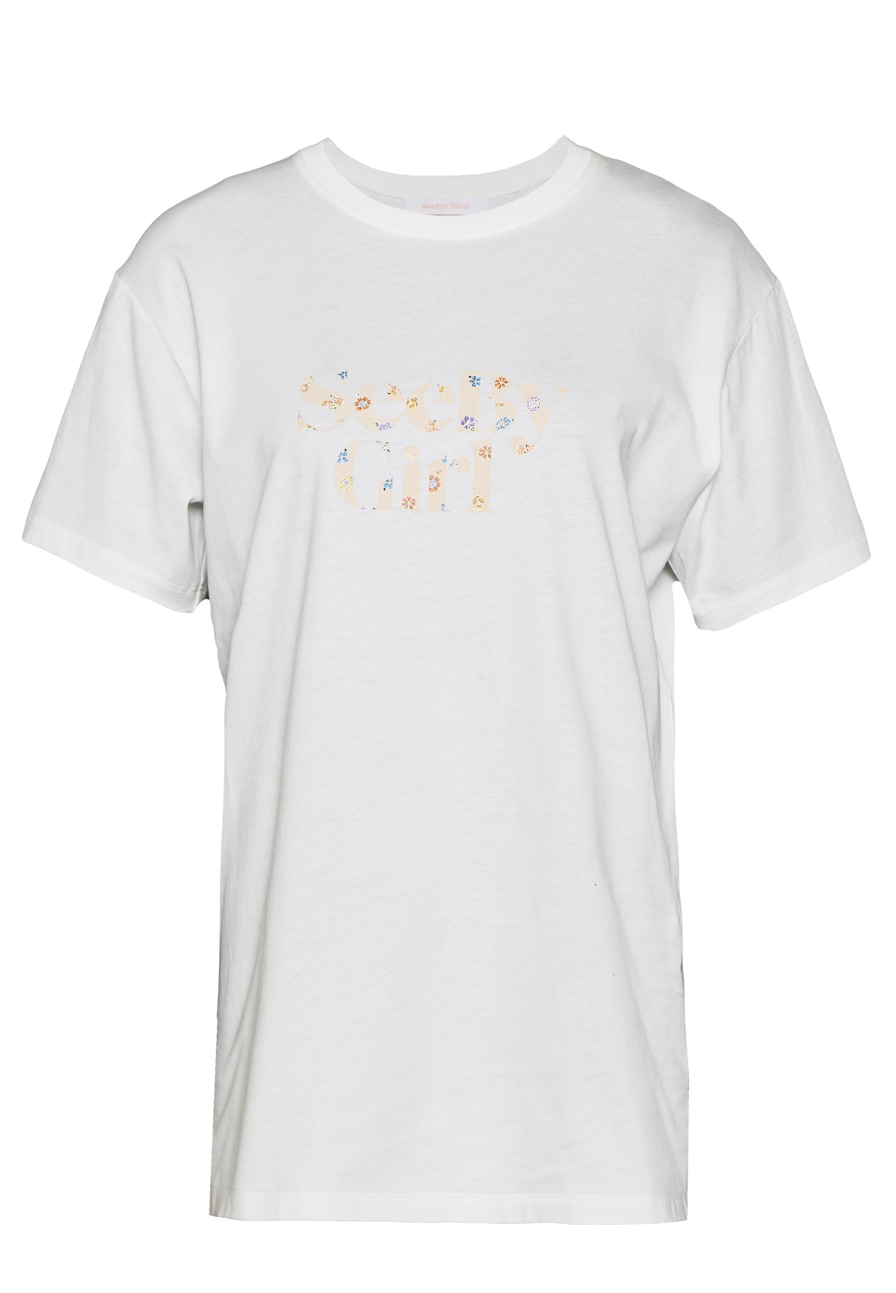See by Chloé T shirts med print crystal white Zalando.no WHITE Printed shirt See by Chloé Skjorter - Dameklær er billig