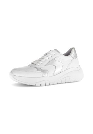 SNEAKER LOW - Sneakers laag - weiss/silber
