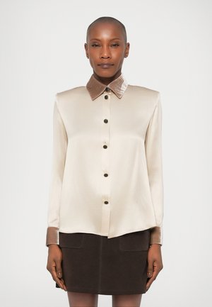 SHIRT - Blúzka so zapínaním na gombíky - beige