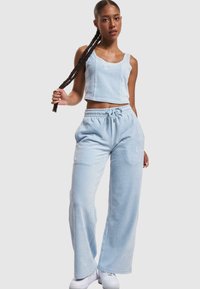 Karl Kani SIGNATURE CORDUROY CORSET - Topper - light blue