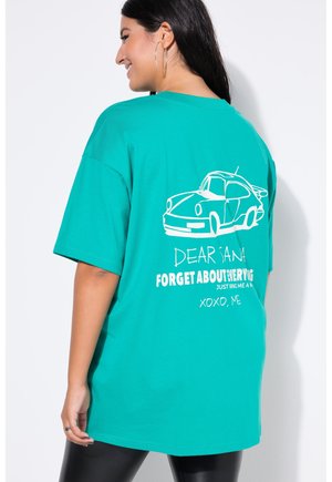T-shirt med print - turquoise/green