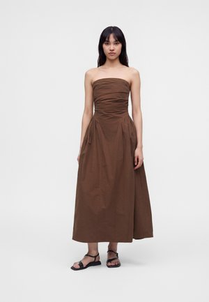 Topshop, BANDEAU - Robe longue - chocolate brown