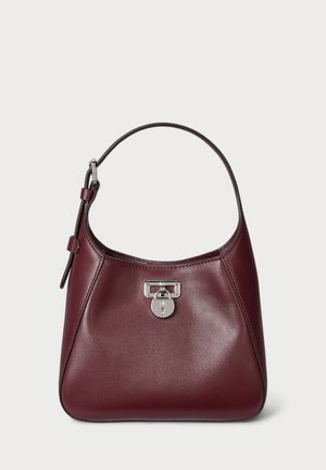 Lauren Ralph Lauren LEATHER SMALL TANNER SHOULDER BAG - Kabelka - dark garnet