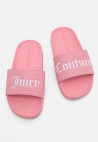 Juicy Couture CARMEN COLLEGIATE SLIDER - Baseina iešļūcenes - candy pink
