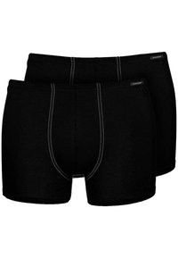 Schiesser - ESSENTIAL SHORTS 2 PACK - Underbukse - black Miniatyrbilde 1