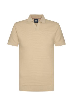 Petrol Industries, MEN KNITWEAR POLO - Poloshirt - light tan