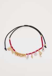 Seleccionado, gold-coloured/coral/black