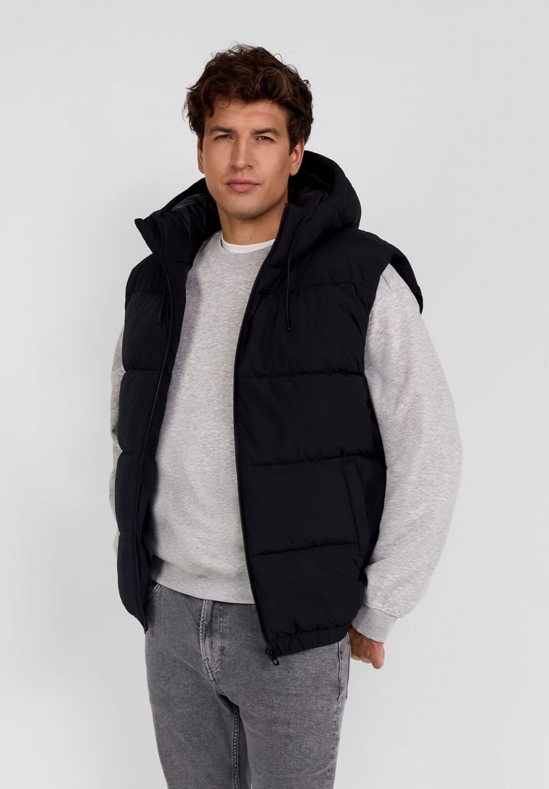 RESPECT PADDED WITH HOOD - Weste - black