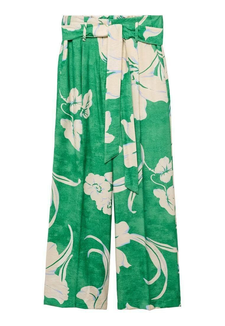 Mango Pantaloni green/verde Zalando