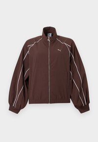 BALLOON SLEEVE PIPING RELAXED - Καλοκαιρινό μπουφάν - chocolate brown