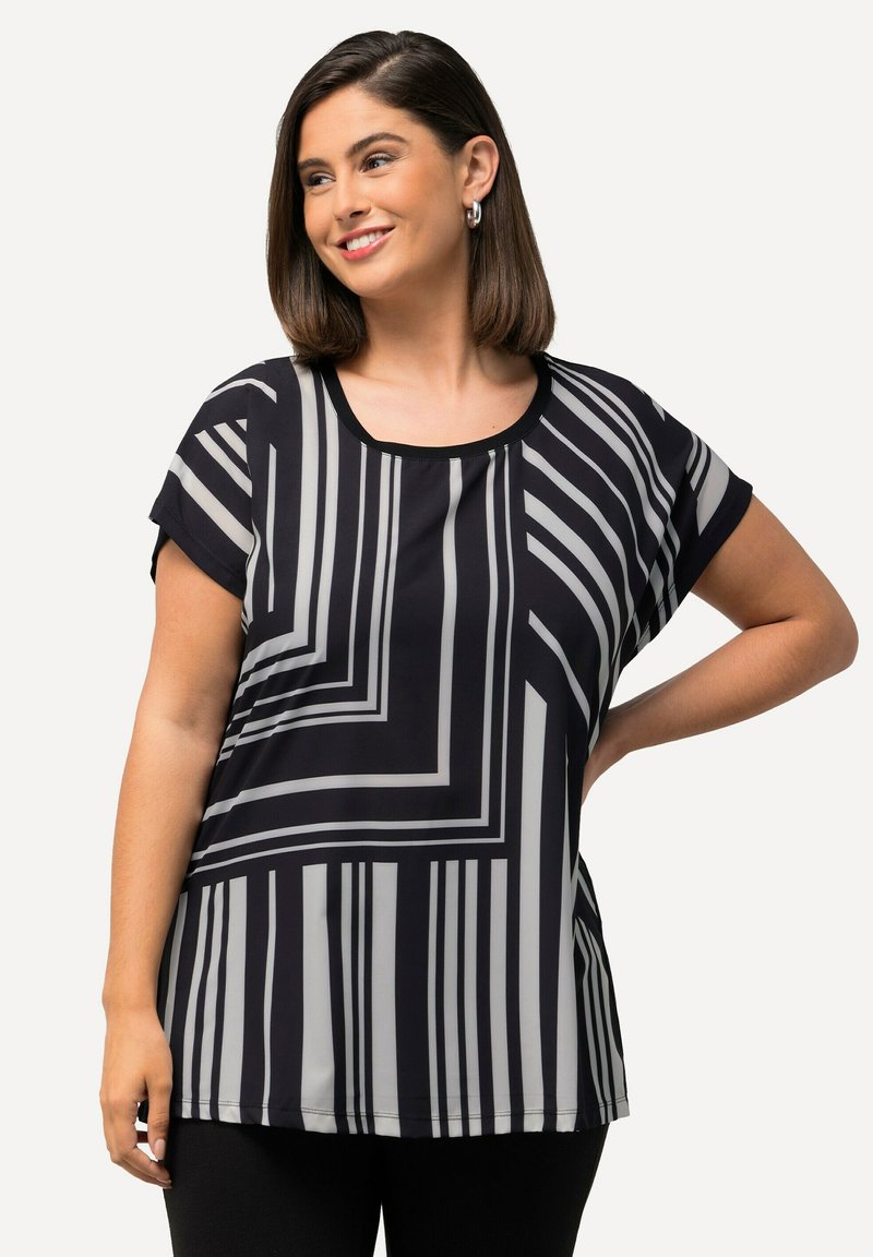 Ulla Popken Triko s potiskem - black