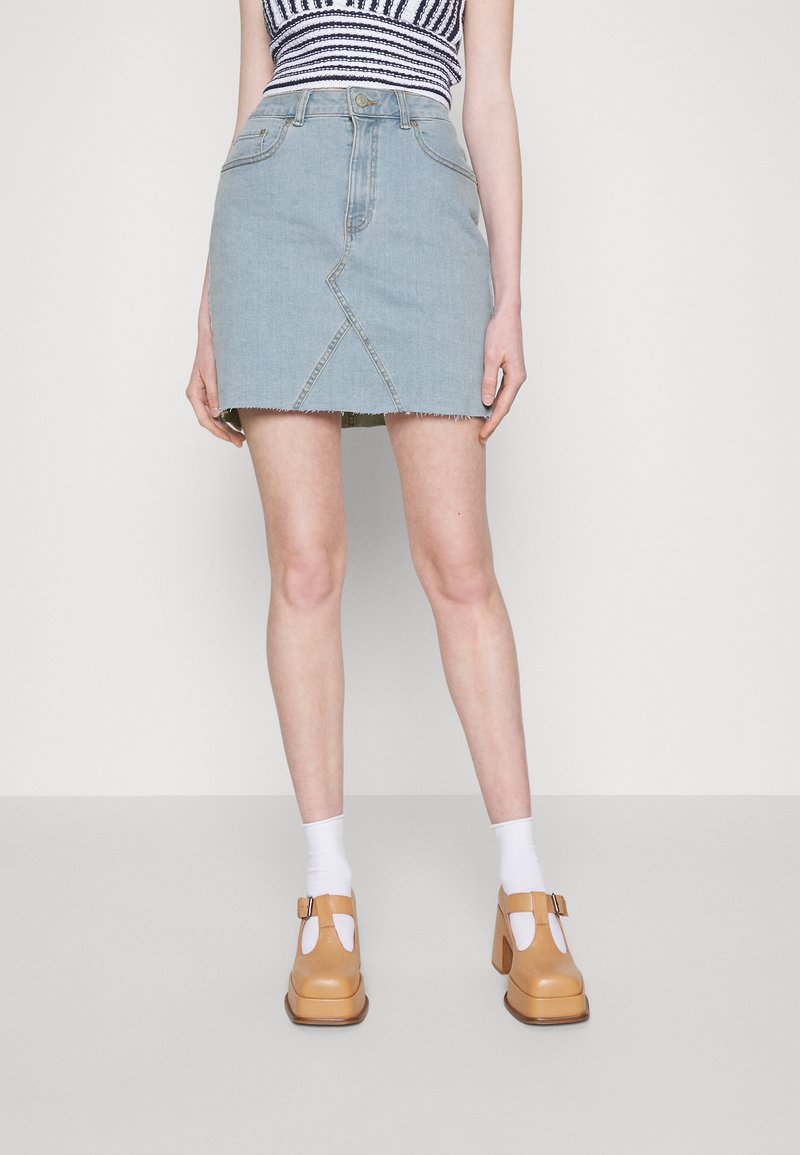 JJXX JXHAZEL SHORT SKIRT Mini skirt light blue denim/lightblue
