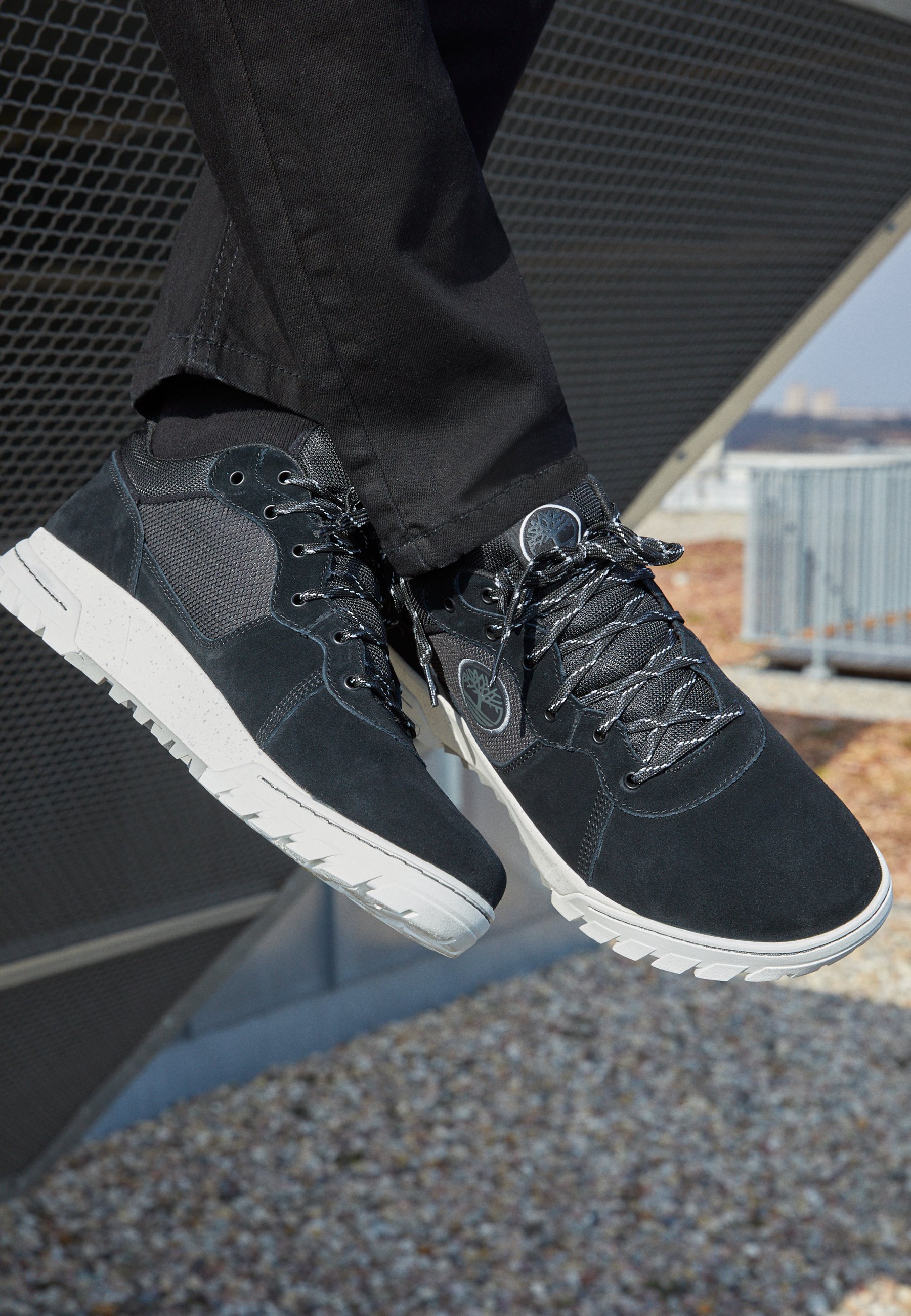 timberland black trainers