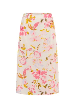 Part Two, PART TWO - sukňa v tvare A - peach blossom watercolor print