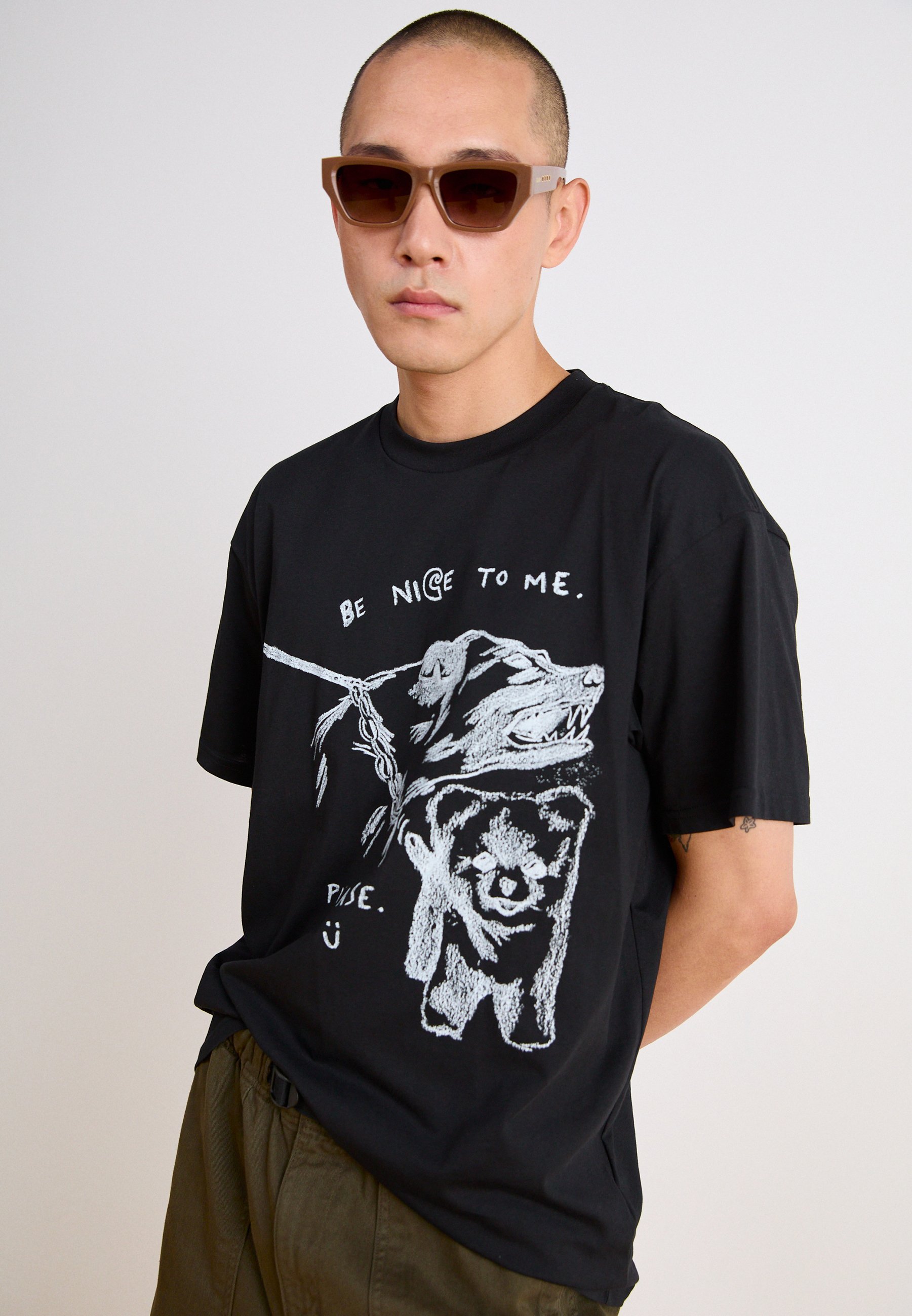 Carhartt WIP PEPE BE NICE - T-shirt con stampa - black/white