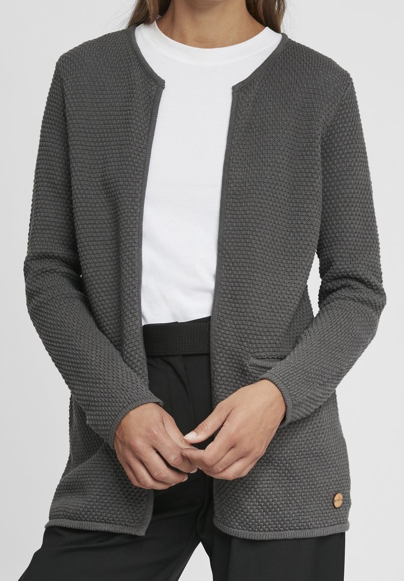 Oxmo Chaqueta de punto - dark grey