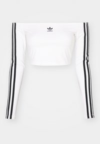 ADICOLOR OFF SHOULDER LONG SLEEVE LONG-SLEEVE - Langarmshirt - white