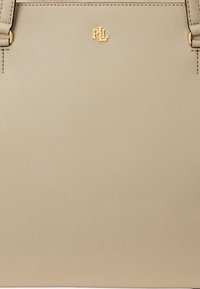 Lauren Ralph Lauren CROSSHATCH LEATHER MEDIUM KARLY TOTE - Torbica - birch tan