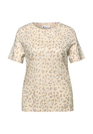 LEO-MIT FOLIENDETAILS - T-Shirt print - braun