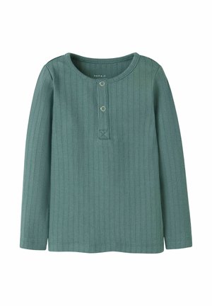 MIT LANGEN ÄRMELN SLIM FIT - Longsleeve - sagebrush green