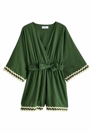 Next WRAP RIK RAK - REGULAR FIT - Buksedragter - khaki green