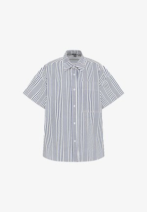 DreiMaster, DREIMASTER BLUSE - Button-down blouse - wollweiss marine