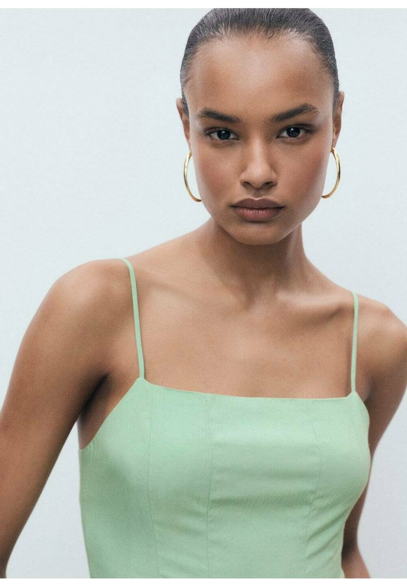 Mango MIDI WITH DARTS - Day dress - mint - Zalando.ie Mango MIDI WITH DARTS - Day dress - mint - Zalando.ie