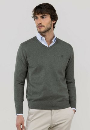 El Ganso, JERSEY CUELLO PICO - Jersey de punto - verde