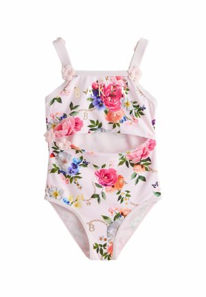 REGULAR FIT - CUT-OUT FLORAL PRINTED - Costume da bagno - pink