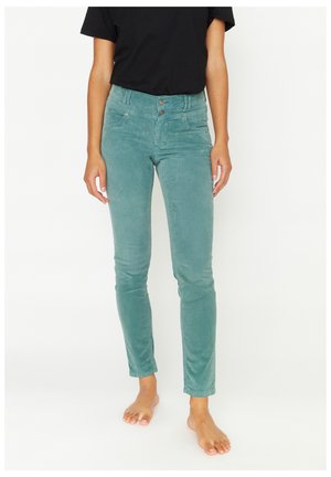 COLOURED CORD - Jeans Skinny Fit - grã¼n