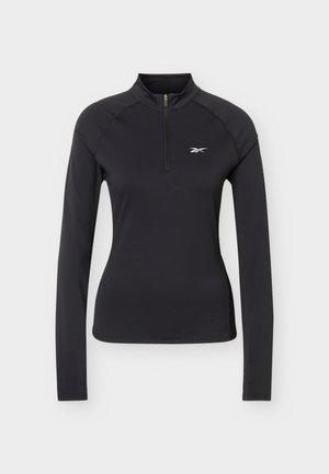 Reebok, ID RUNNING ZIP - Top s dlhým rukávom - black