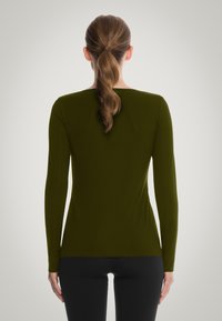 Wolford AURORA PURE  - Langarmshirt - dark earth green