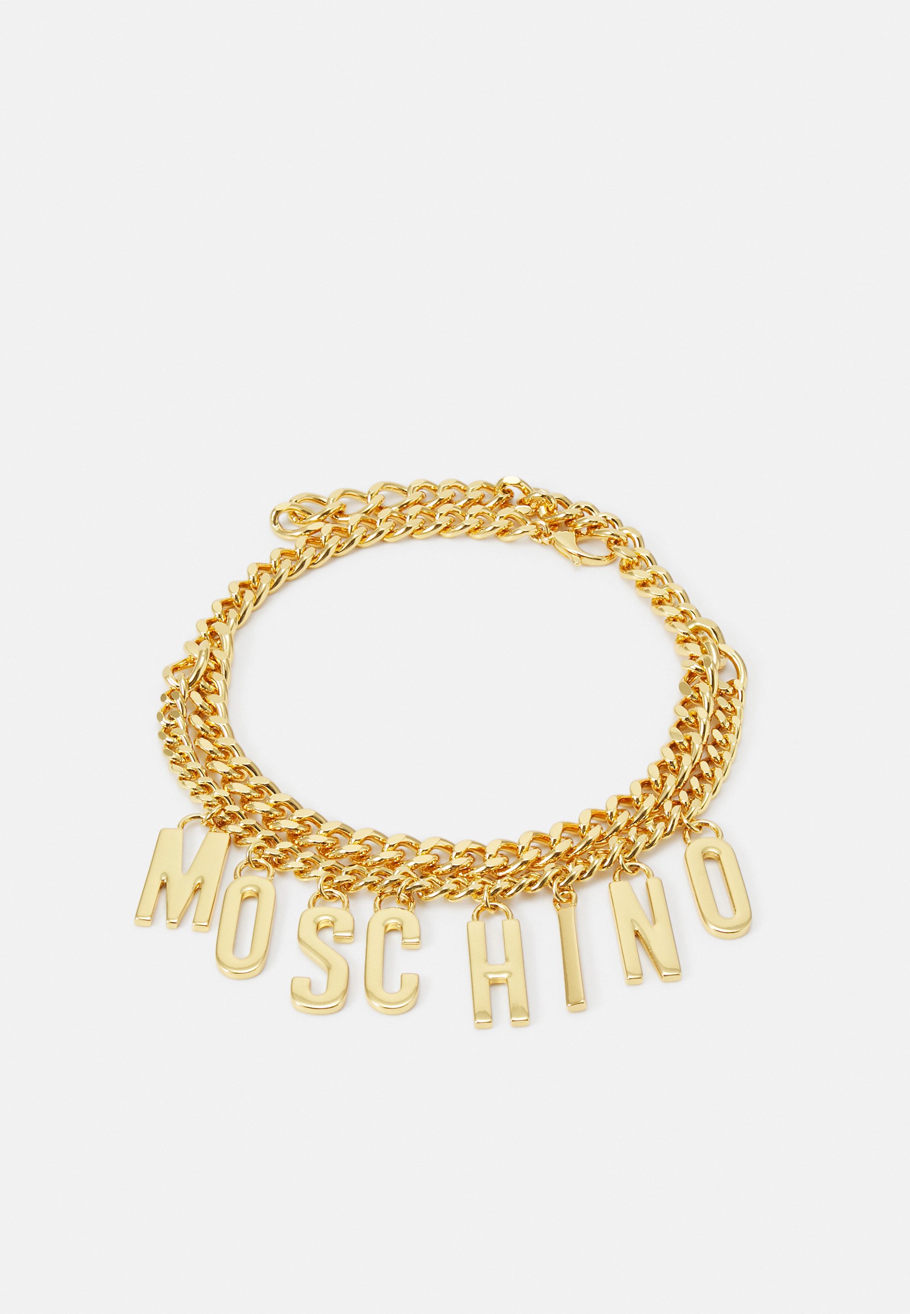 MOSCHINO BELT CHAIN - Waist belt - shiny gold-coloured/gold 