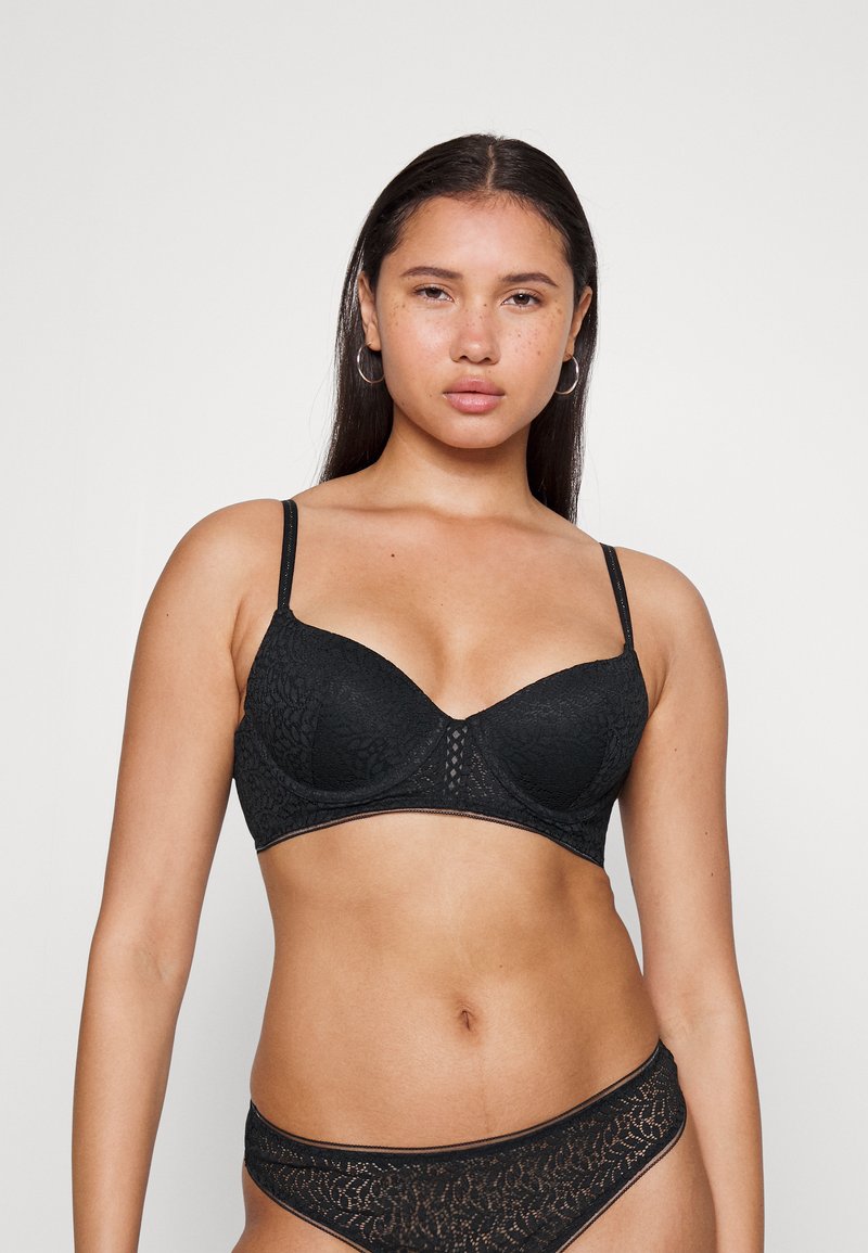 DIM MOD DE CORBEILLE PADDED BRA - Soutien com aro - black