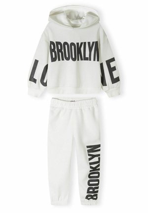 MINOTI HOODIE AND JOGGERS SET - Tracksuit bottoms - white