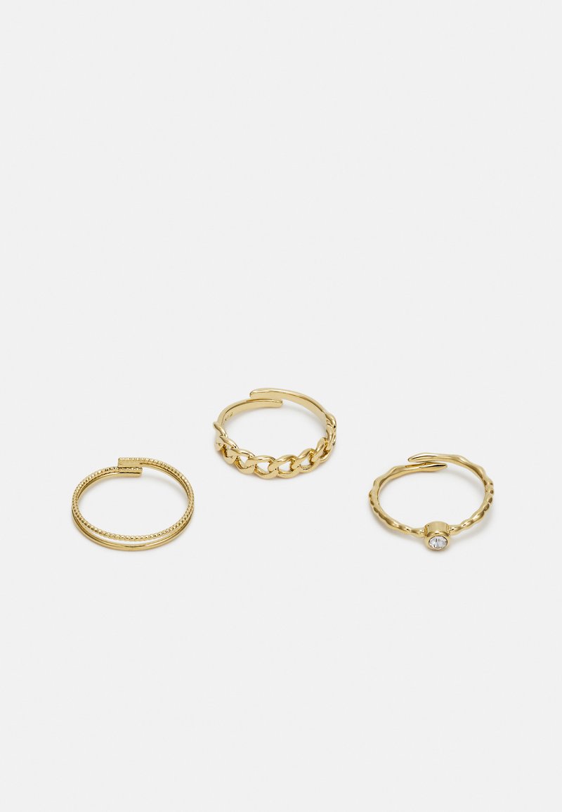 Pilgrim Stacking Rings Pilgrim WILMA STACK 3 PACK - Ring - gold-coloured/goldfarben - Zalando.de