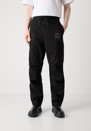 GARLO - Pantaloni cargo - black