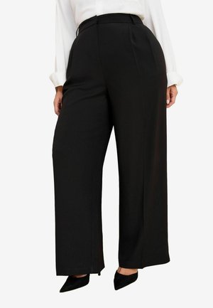 Friends Like These PREMIUM ELASTIC BACK TAILORED WIDE - Trousers - black