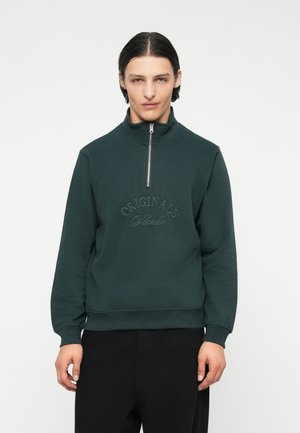 JORBLEECKER BRANDING HIGH NECK - Bluză de molton - forest river