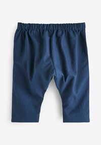 Mörkblå, lätta shorts med ett elastiskt midjeband. Har en lös passform och en mjuk yta, utformade för komfort och lätt rörelse.